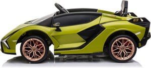 Macchina Elettrica per Bambini Licenza Ufficiale Lamborghini Sian 10,8V 5,4Ah Verde