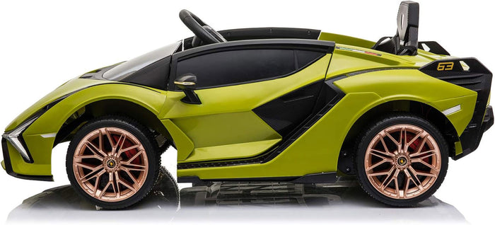 Macchina Elettrica per Bambini Licenza Ufficiale Lamborghini Sian 10,8V 5,4Ah Verde