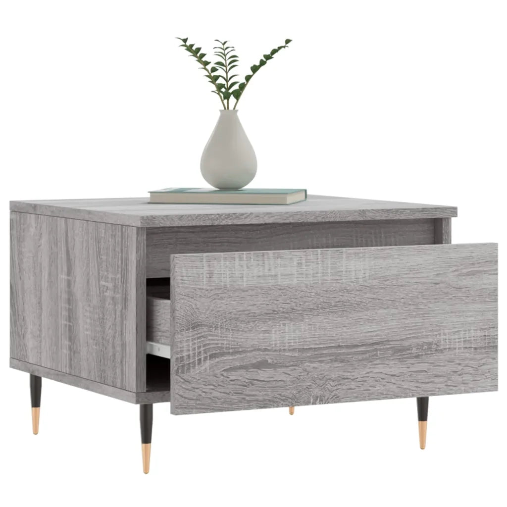 Tavolini Salotto 2pz Grigio Sonoma 50x46x35cm Legno Multistrato 830857