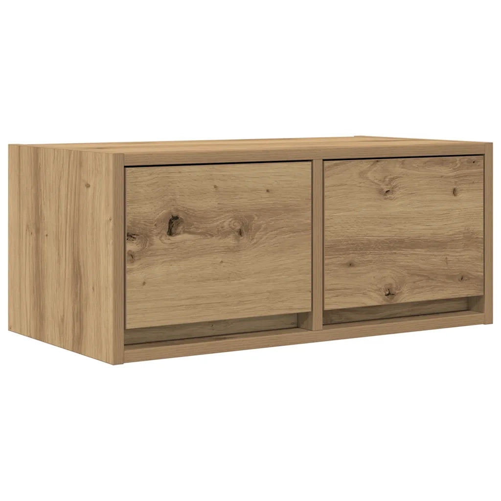 Mobili Porta TV 2 pz Rovere Artigianale 60x31x25,5cm Truciolato 861507