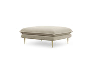 Cosmopolitan Design - Pouf "Vienna" in tessuto strutturato beige 