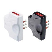 ADATTATORE TRIPLO EXTRAPIATTO 10A ROSI 2P+T - prese 10A 2P+T, Col. Nero - ROSI
