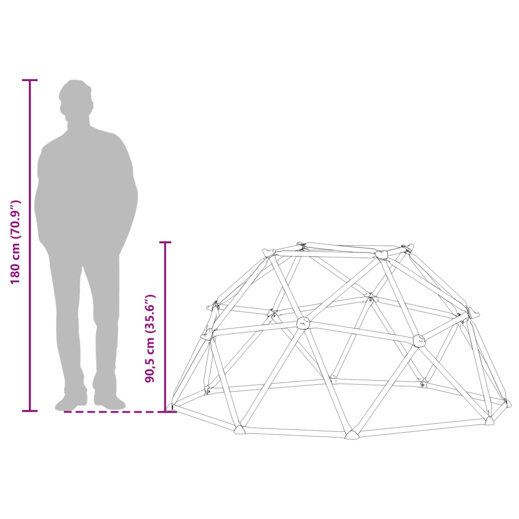 Dome da Arrampicata per Bambini 3-10 Anni 196 cm 200 kg
