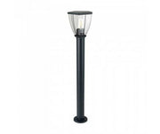 Portalampada da giardino lanterna in acciaio inox grigio opaco fissaggio a terra 80CM IP44 1xE27 - SKU 8629