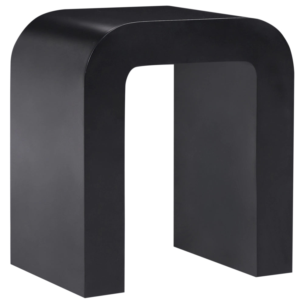 Tavolino dal design scandinavo moderno in MDF nero design moderno da soggiorno