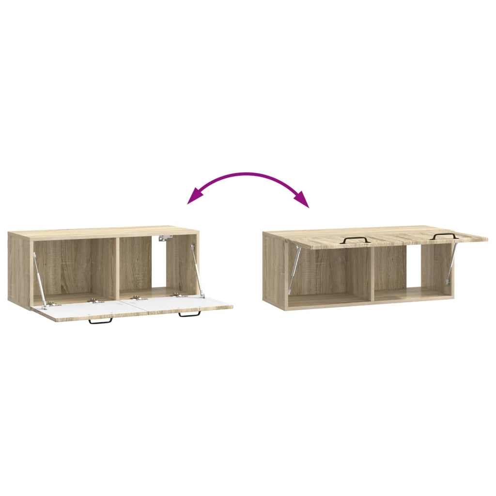 Mobile Porta TV da Muro Rovere Sonoma 78,5 x 31 x 30 cm 899397