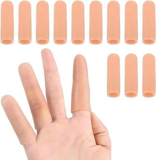 Protezioni per dita - 12 pezzi protezione per dita in silicone per dita e pollice - Ideali per uso domestico e lavorativo