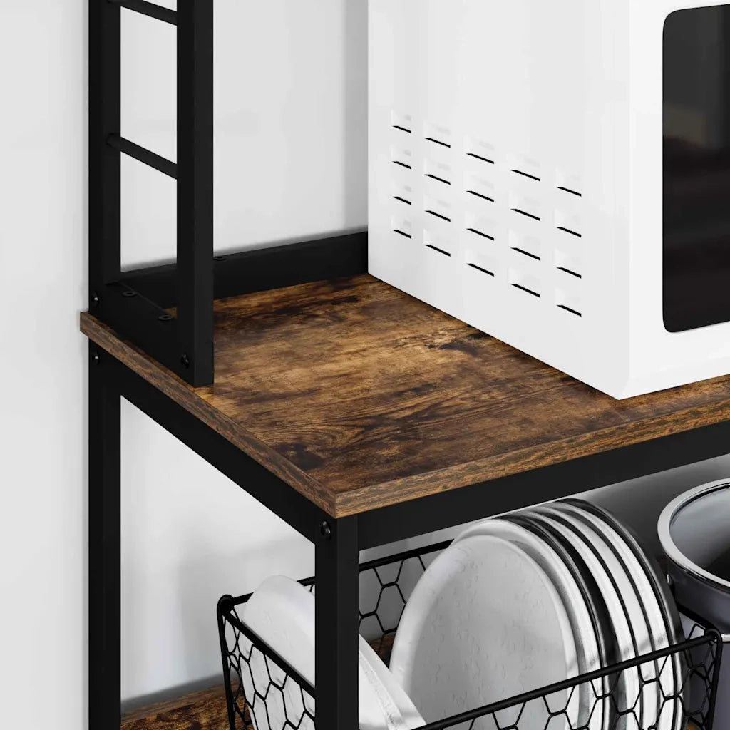 Mensola da cucina Rovere fumé 80 x 40 x 168 cm