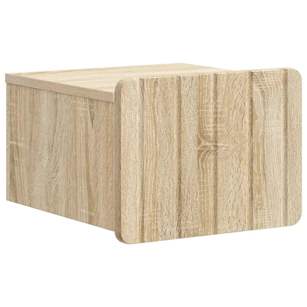 Mobiletto da notte a muro Rovere Sonoma 33 x 34,5 x 24 cm 898259
