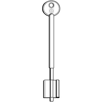 CHIAVE DOPPIA MAPPA CR 5R6 SILCA - OTTONE NICHELATO- 2 pezzi