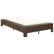 Lettino Prendisole a 2 Posti con Cuscino Marrone in Polyrattan 46239