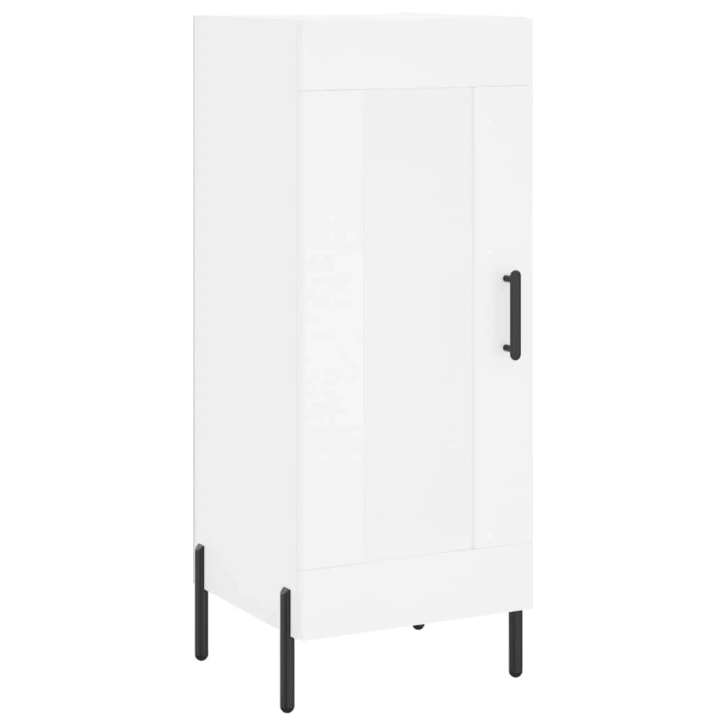 Buffet credenza cassettiera armadio mobile contenitore organizer cucina soggiorno salotto alto 34,5 x 34 x 180 cm legno ingegnerizzato bianco 02_0032417