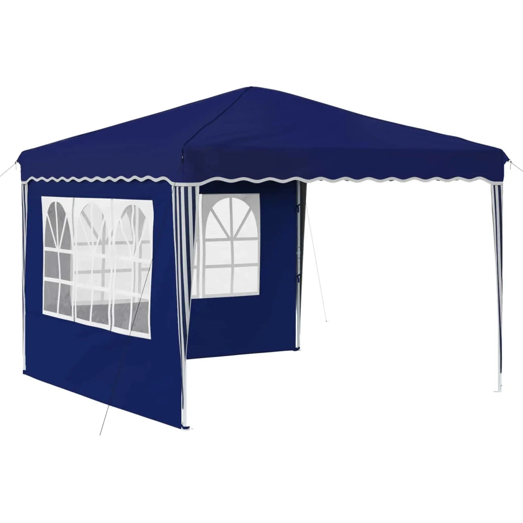 Tenda per feste a pop-up-Gazebo Blu 288 x 288 x 245 cm Tessuto Oxford 679701
