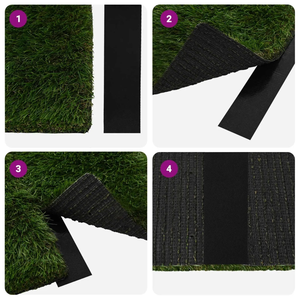 Nastro adesivo per erba sintetica Nero 10 x 0,05 cm CFW9558431