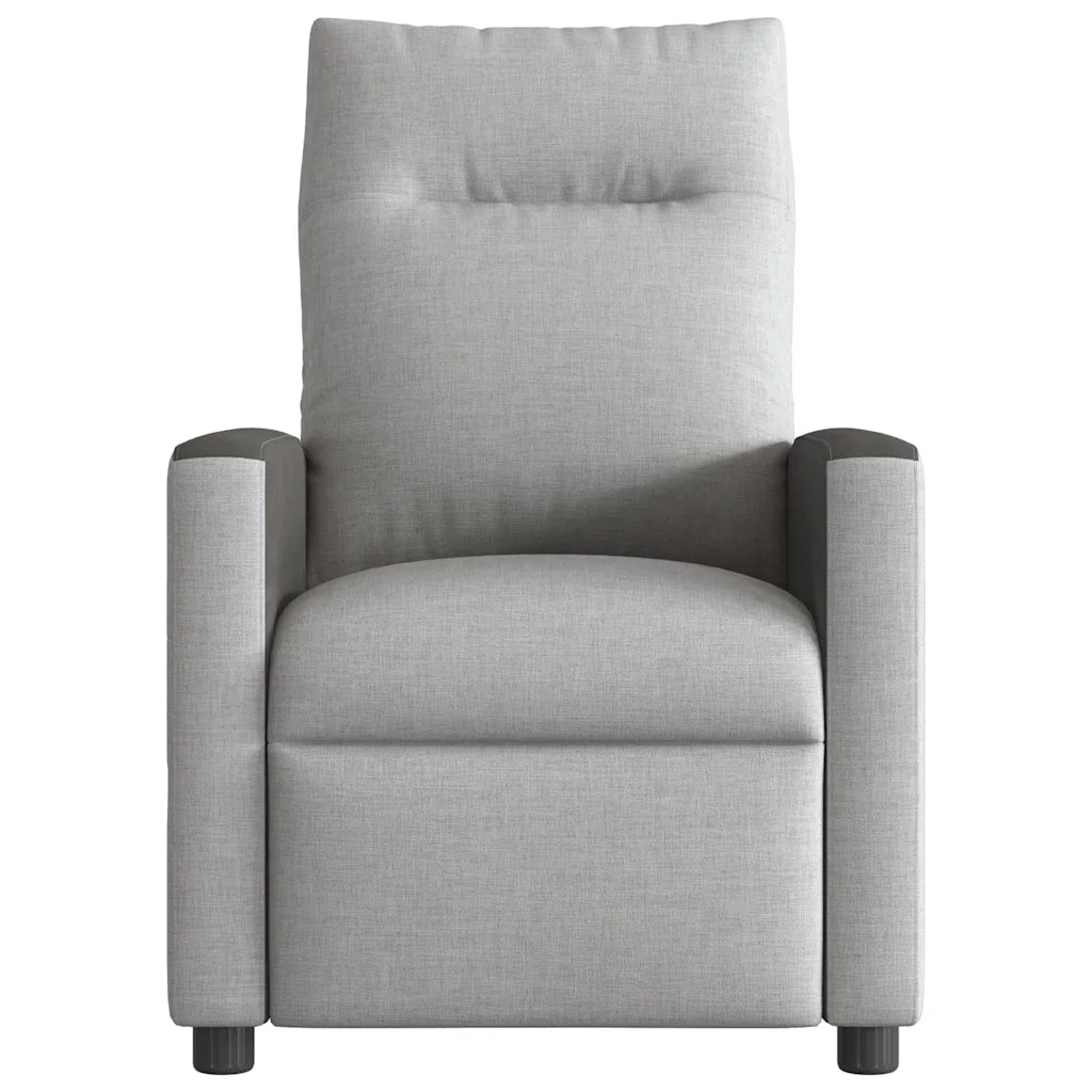 Divano Sedia-Poltrona Reclinabile Massaggio Elettrica Grigio Nuvola Tessuto 394125