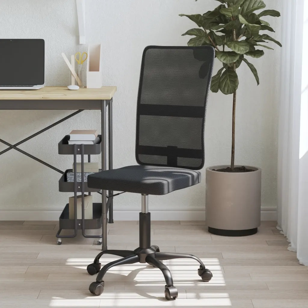 Sedia da Ufficio Nera in Tessuto a Retecod mxl 128090