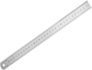 Liniaal in acciaio inossidabile 30 cm - Strumento di misura in metallo per disegno architettonico - Colore argento
