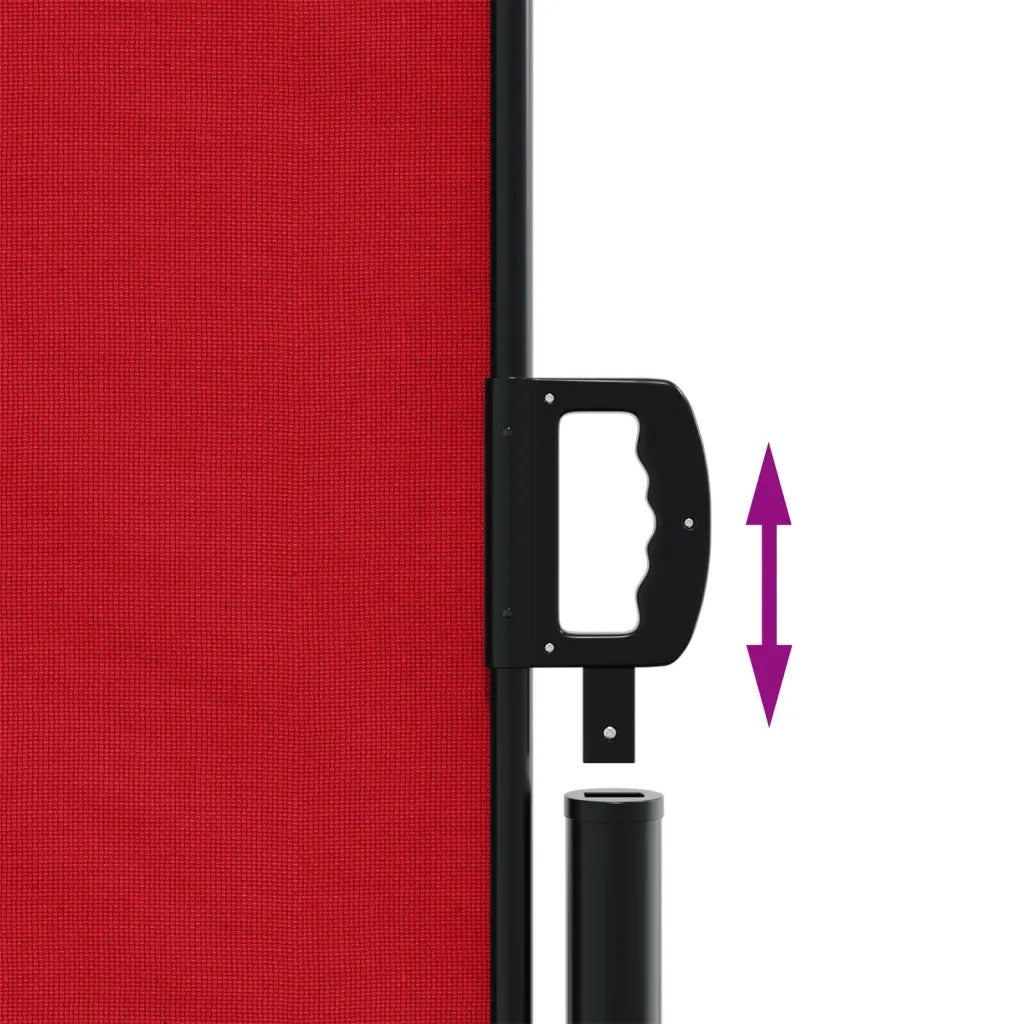 Tenda Laterale Retrattile Rossa 140x1200 cm 4004807