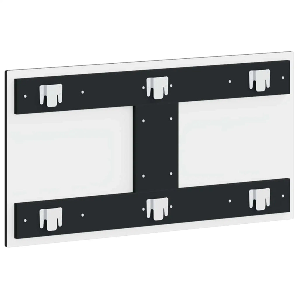 Testiera da Muro UTRECHT Nero Legno ingegnerizzato 897856