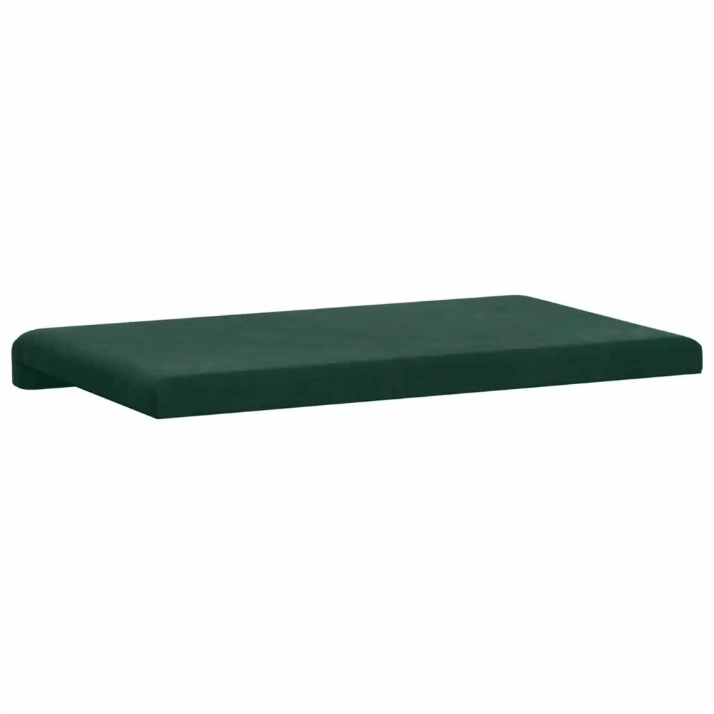 Cuscino per panchina Velluto (V) Verde Scuro Profondità 35 cm 42043177