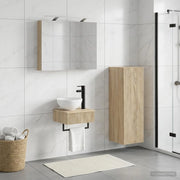 Set di Armadi da Bagno 4 pz Rovere Sonoma Legno ingegnerizzato 3407361