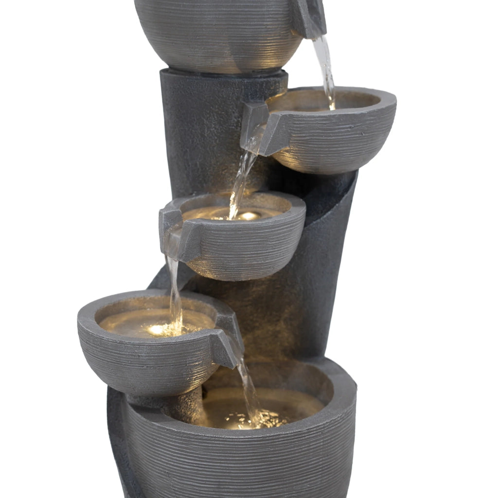 Fontana da Giardino Elettrica con LED e Cascata – Illusion Lagoon