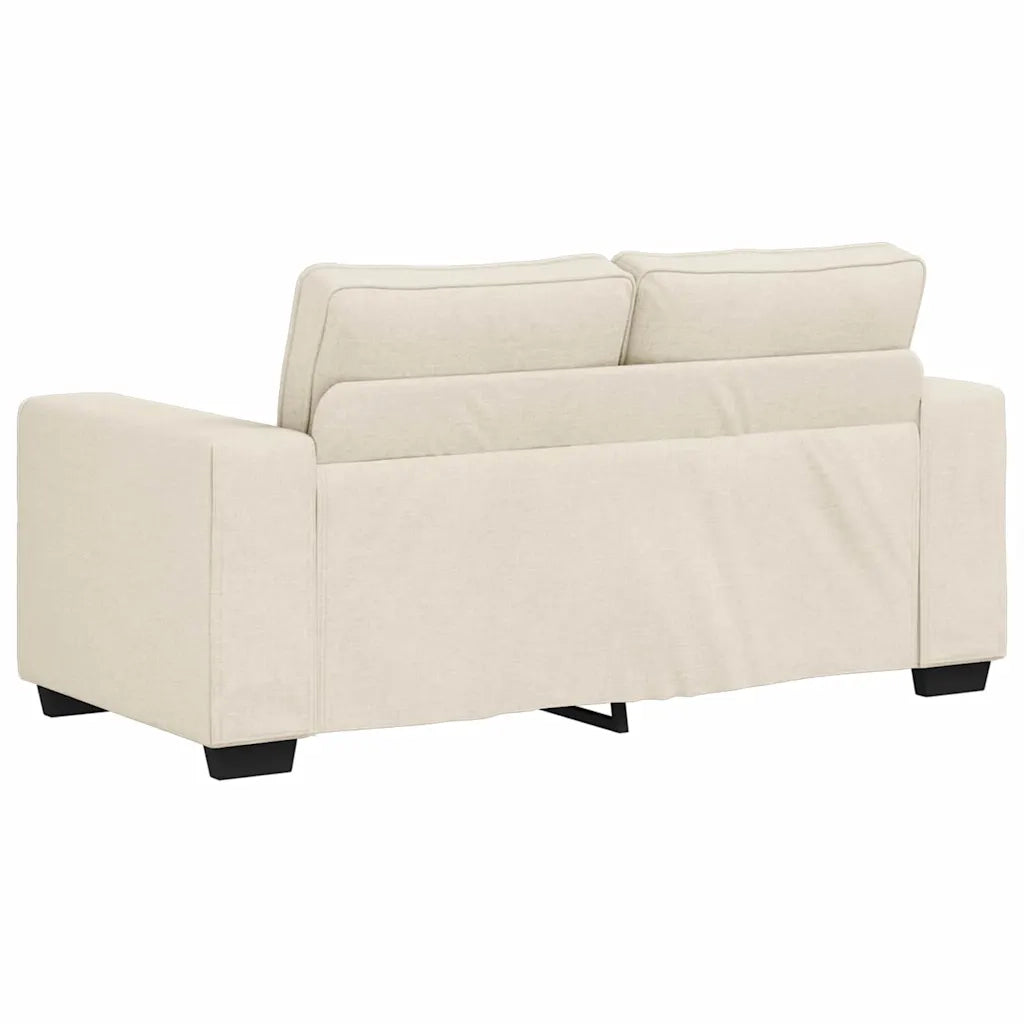 Divano 3 pz Beige Tessuto misto lino 3324606