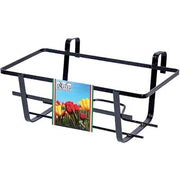 BALCONIERA GERANIO FISSA - FERRO BATTUTO VERN NERO CM 50X28 H.CM 18- 5 pezzi