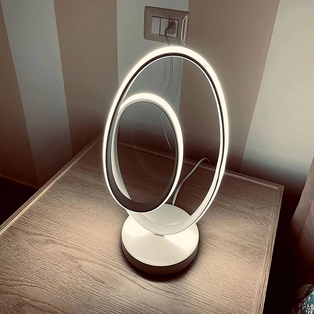 Lampada da Scrivania Comodino Notturna alta Illuminazione a Led Design Moderno