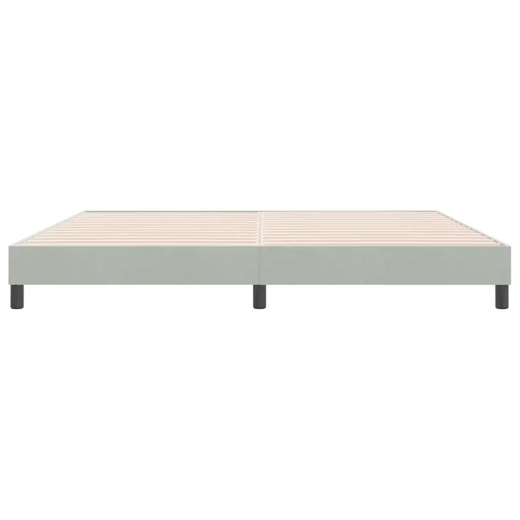Giroletto senza Materasso Grigio Chiaro 180x210 cm Velluto 4101367