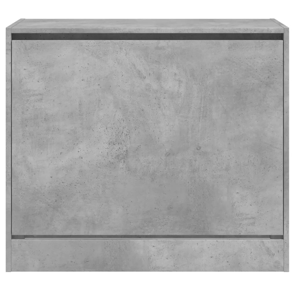 Scarpiera-Scaffale per scarpe Grigio Cemento 80x42x69 cm in Legno Multistrato