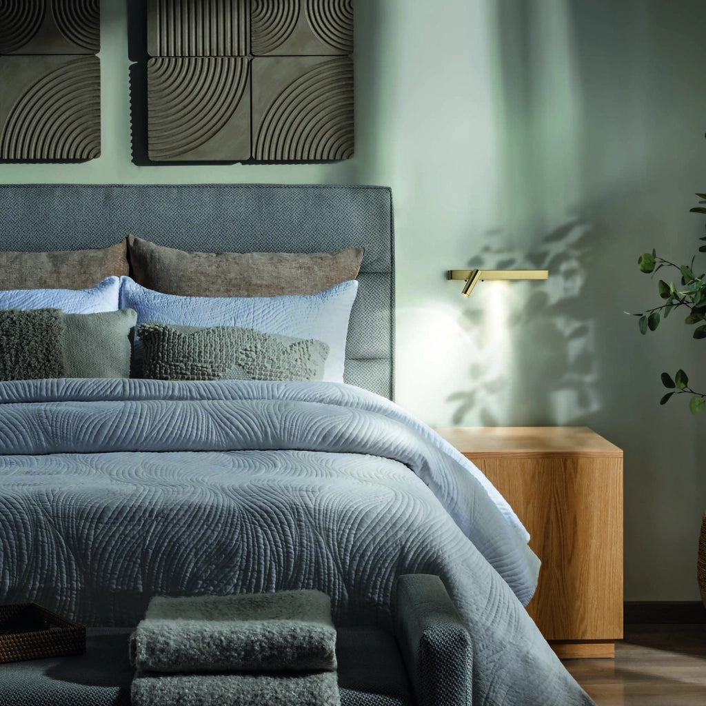 Applique Bonne Nuit 2 Luci Led Integrato Ottone