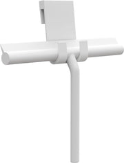 Douchecabinewisser Siliconico con Alloggiamento senza Fori (Bianco, 24 cm Lip) - Wisser e Douchewisser Extra Largo - Wisser per Parete Doccia - Wisser con Movimento Liscio per Acqua