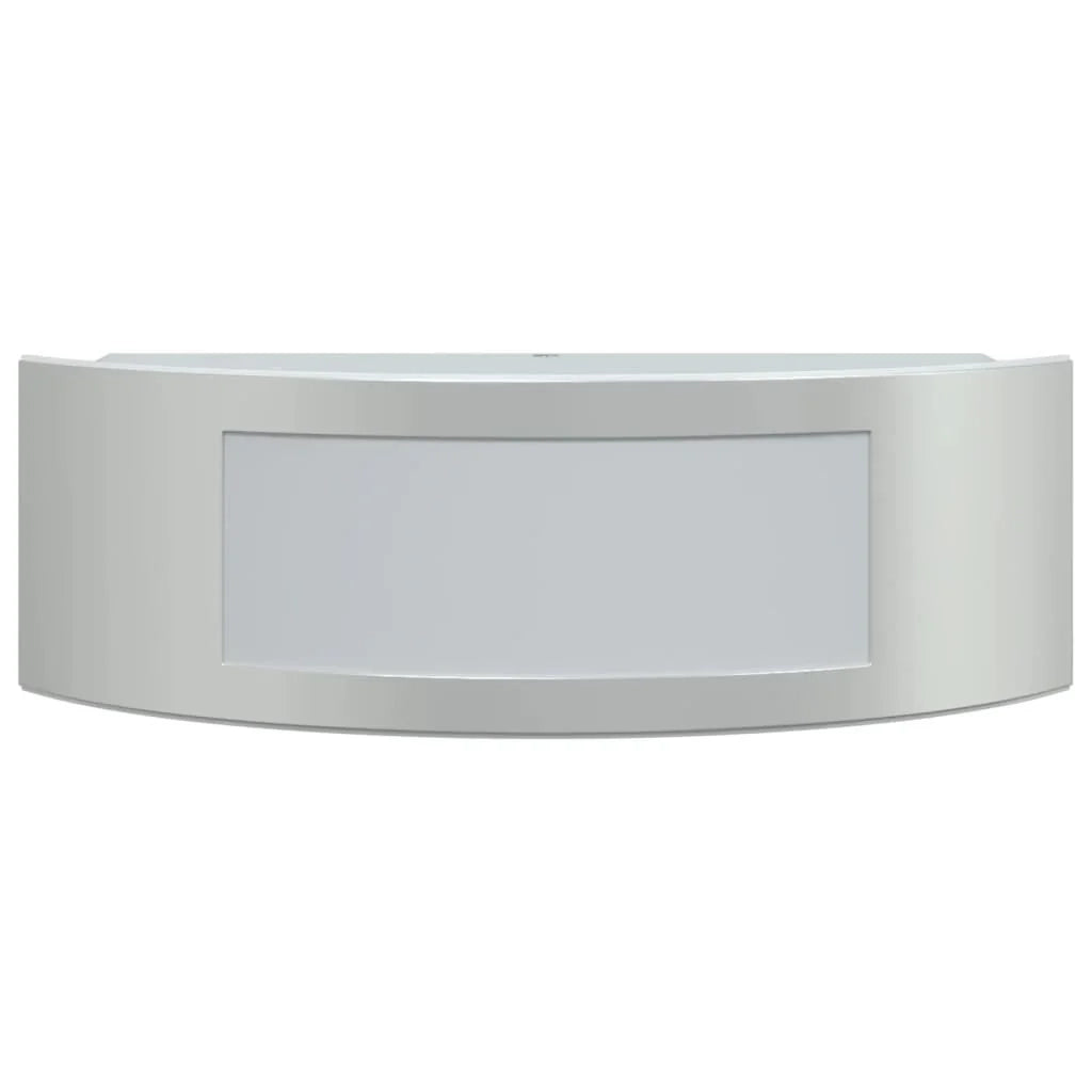 Set di 2 versatili ed eleganti applique da esterno 31,5 x 9 x 10 cm acciaio inox argento 02_0056613