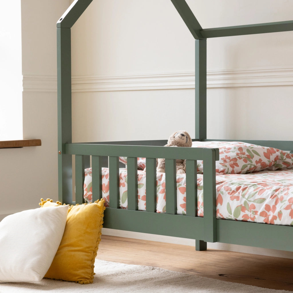 Letto a capanna per bambini 190x90cm verde MARCEAU