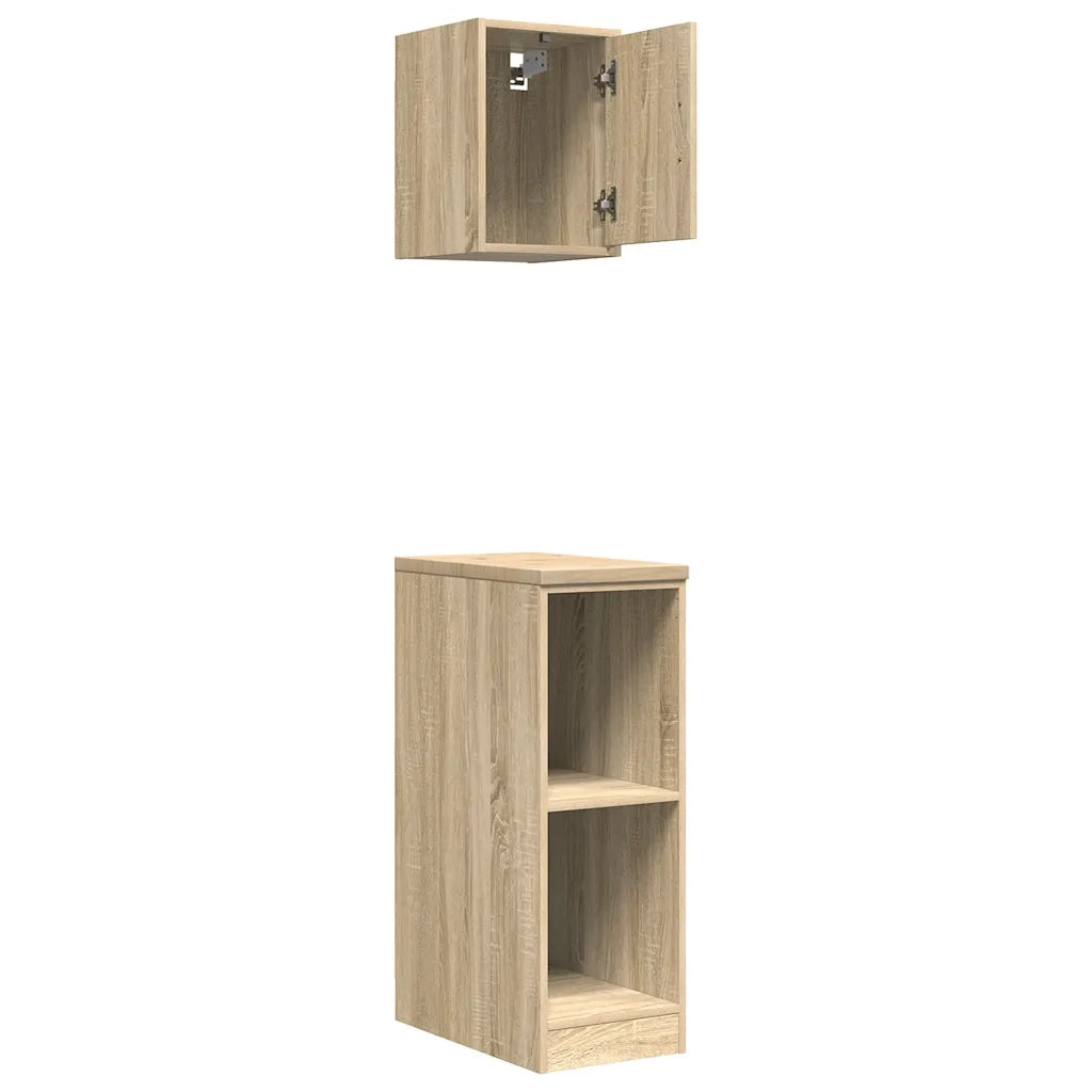 Armadi da Garage 2 pz Rovere Sonoma in Legno Multistrato 3328262