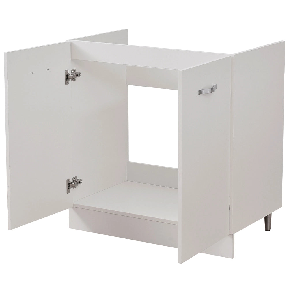 Mobile Sottolavello per Cucina Componibile Mobiletto Colore Bianco 2 Ante