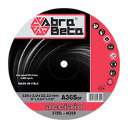 ABRABETA DISCO P/FERRO D 230X2,0 MM- 25,0 pz