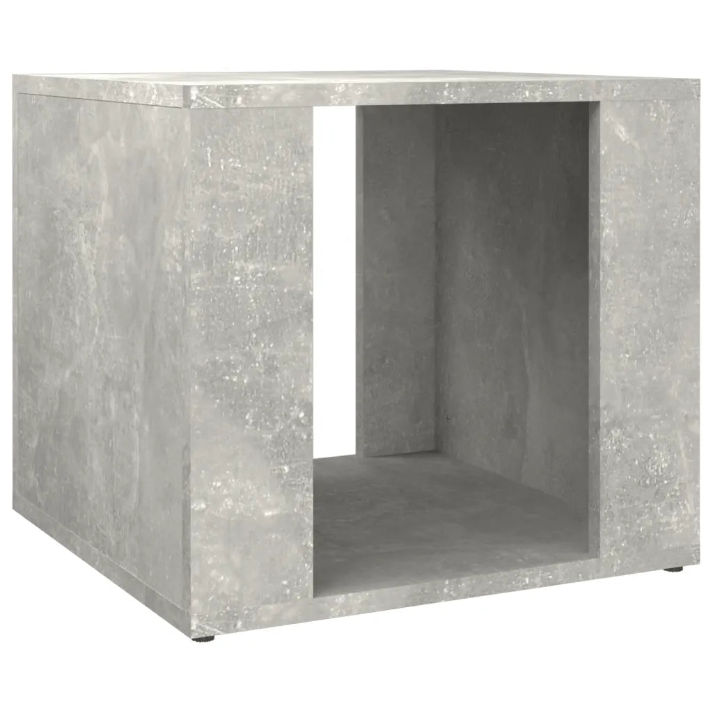 Comodino | Armadio da Notte | Mobiletto da notte Grigio Cemento 41x40x36 cm in Legno Multistrato