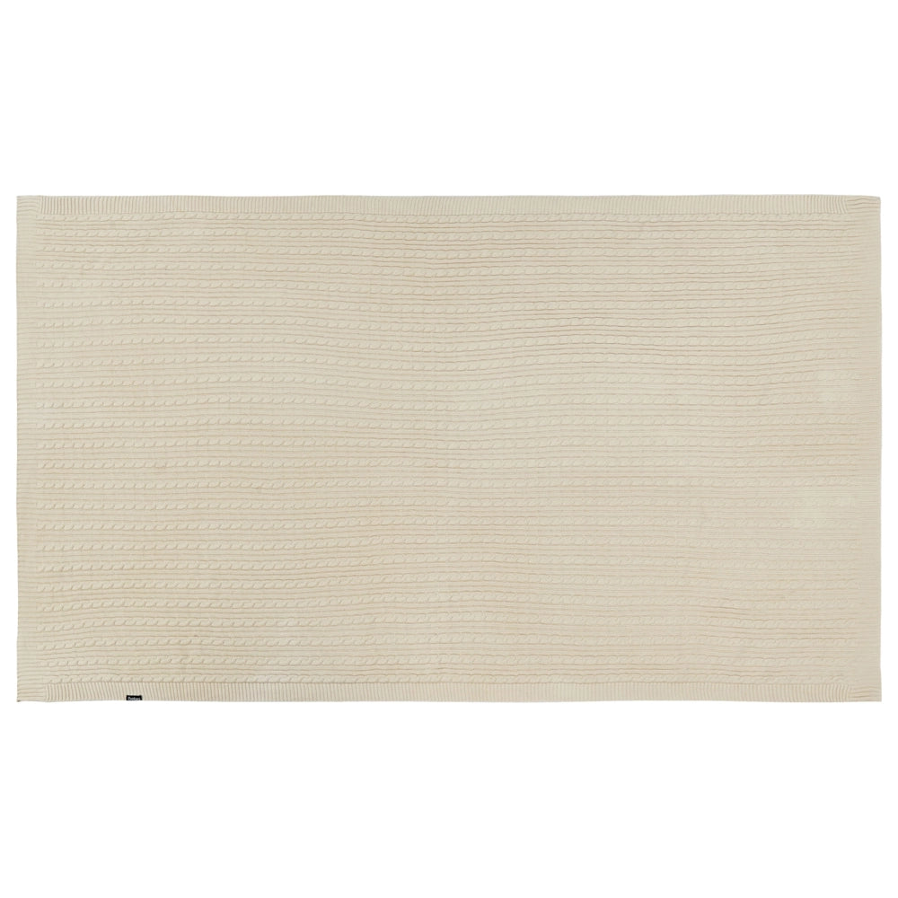 Coperta in Cotone color Beige Copriletto Stile Boho 110 x 180 cm camera da letto salotto