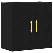 Armadietto a Muro | Mobile a muro Rovere Nero 60 x 31 x 70 cm Legno multistrato