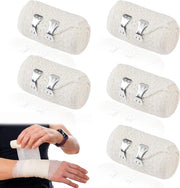 Bande di elastico con clip - elastico permanente - set da 5 - per lesioni sportive - supporto muscolare.