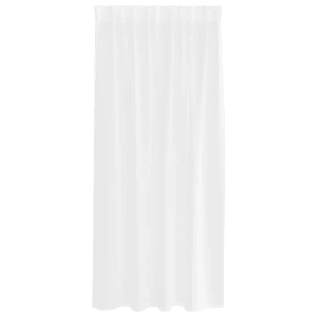 Tenda in Velo con tende 2 pcs Bianco 175 x 140 cm Poliestere 4108008
