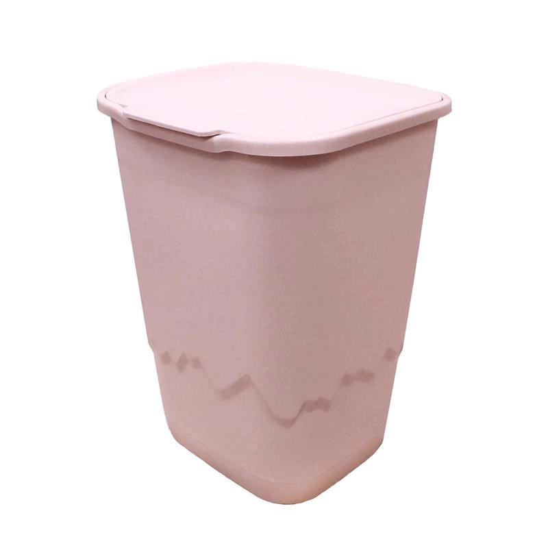 PORTABIANCHERIA MONTE BIANCO MULTIUSO CON RILIEVO E FANTASIA IN COLORAZIONE ROSA 50LT 40X36X54 CM