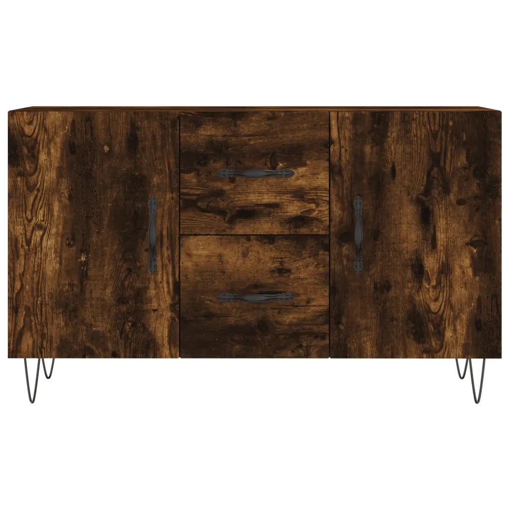 Credenza | Madia | Buffet da pranzo | Armadio da pranzo Rovere Fumo 100x36x60 cm in Legno Multistrato