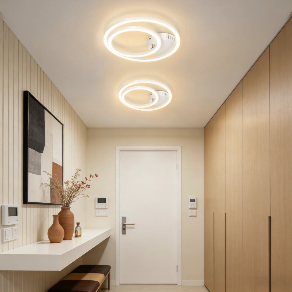ZMH Lampada da Soffitto LED 23W Bianco Luce Calda Moderna per Soggiorno Camera da Letto Corridoio