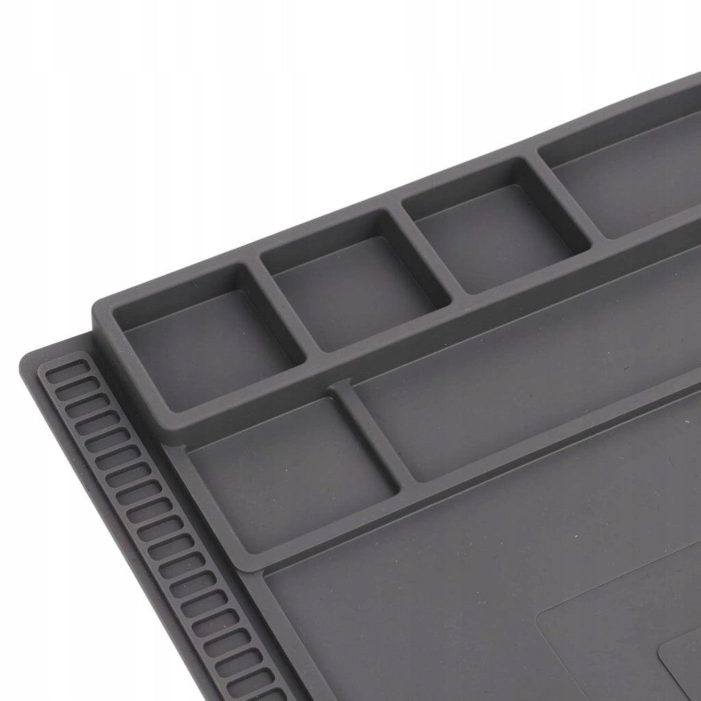 Tappetino Antistatica in Silicone FixZone ProSilica ESD 40x30 – Resistenza 500°C | 120 Scomparti
