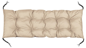 AIO FACTORY Cuscino da giardino impermeabile beige 120x40 cm per panca in pallet