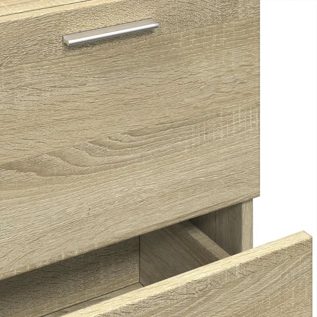 Mobiletto da bagno moderno con vano contenitore 40 x 37 x 59 cm realizzato in legno composito di rovere Sonoma 02_0049529