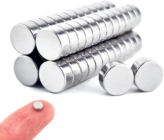 100 pezzi di magneti neodimio mini 5x2mm, piccoli e rotondi, forti, per frigorifero, hobby, fai da te, ufficio, stampa 3D, lavagna magnetica, lavagna bianca, foto, cartolina